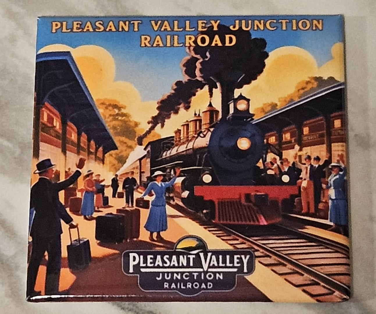 Pleasant Valley Junction Railroad Magnets