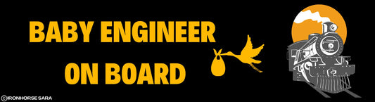 Baby Engineer on Board Bumper Sticker